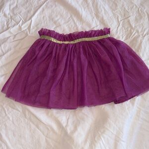 healthtex Purple Sparkle Tulle Skirt with Gold Waistband
